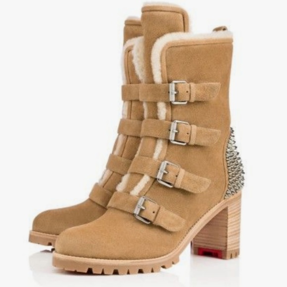 Christian Louboutin Shoes - SALE💥NEW Tan LOUBOUTIN Glorymount Boots 37